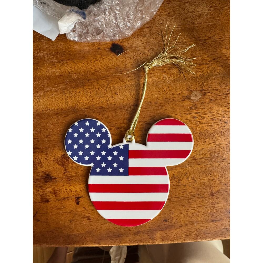 Mickey Mouse Patriotic Flag Ornament